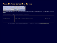 Tablet Screenshot of juntaelectoral.parlamentib.es